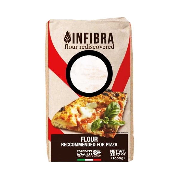 100% Italian Professional Flour for Pizza by Molino Denti, 35.27 oz (1 kg)