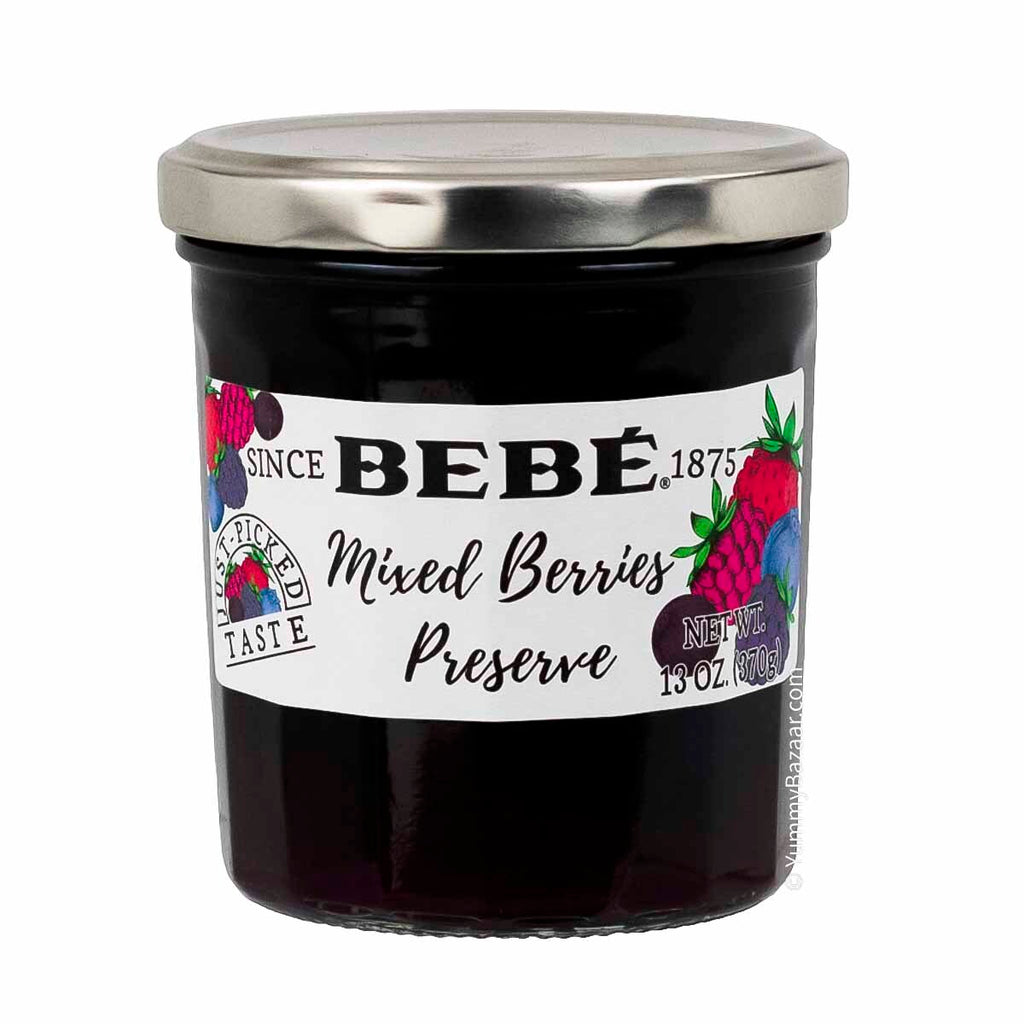 Bebe Raspberry Preserves Spanish Mixed Berry Preserve by Bebe, 13 oz (370 g)