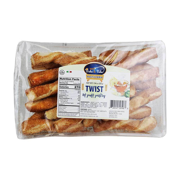 Italian Puff Pastry Twists by Bake & Take, 8 oz (225 g)