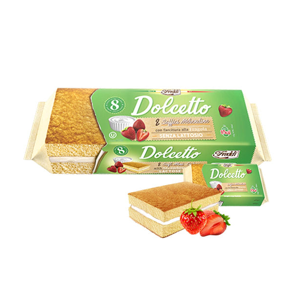 Italian Snack Cakes with Strawberry Cream by Freddi, 7.1 oz (200 g)