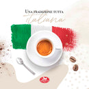 Gran Gusto Espresso Ground Coffee in Tin by Saquella Caffe, 8.8 oz (250 g)