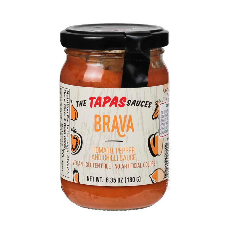 Spanish Tomato, Pepper and Chilli Sauce, Vegan by The Tapas Sauces, 6.4 oz (180 g)