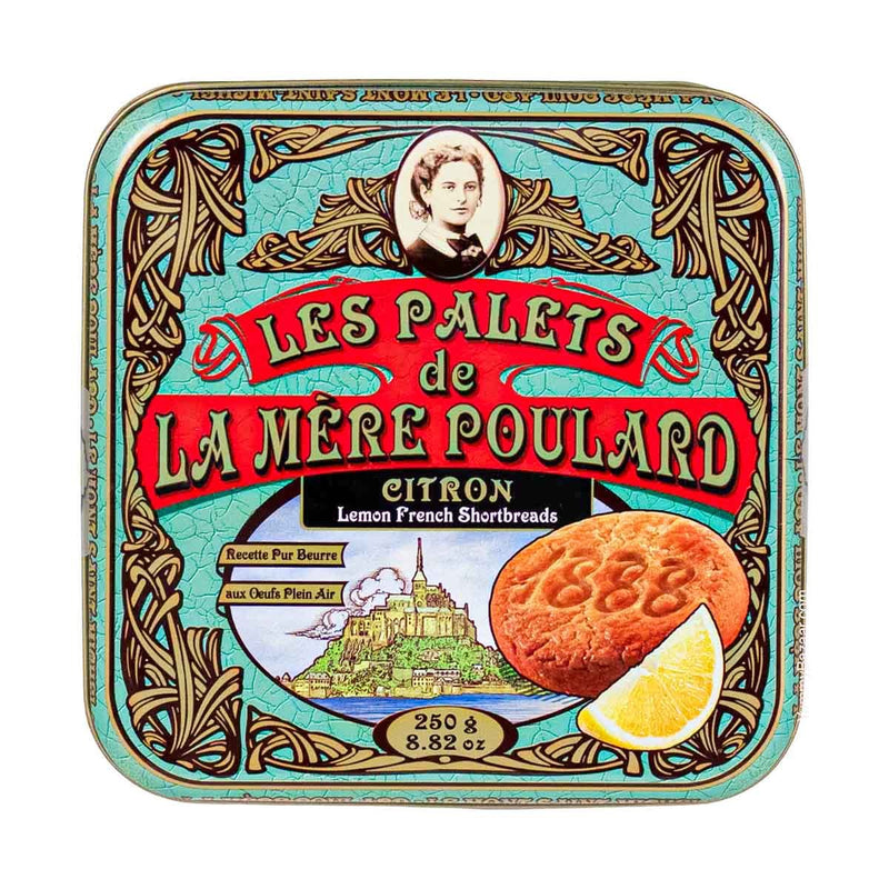 La Mere Poulard French Lemon Cookies Palets, 8.8 oz (250 g)