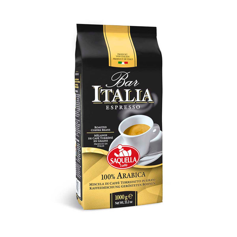 100% Arabica Coffee Beans by Saquella Caffe, 2.2 lb (1 kg)