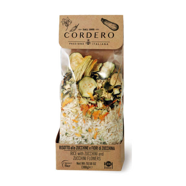 Risotto with Zucchini and Zucchini flowers by Cordero, 10.58 oz (300 g)