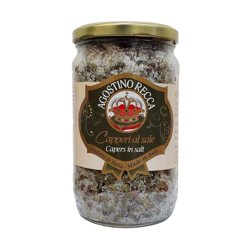 Agostino Recca Capers in Salt, 1.4 lb (650 g)