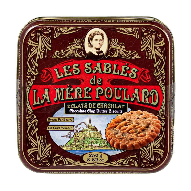 La Mere Poulard French Chocolate Chip Sable Cookies, 8.8 oz (250 g)
