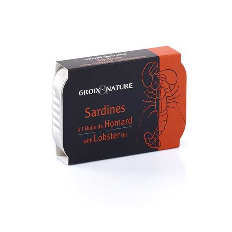 French Sardines with Lobster oil by Groix & Nature, 4 oz (115 g)