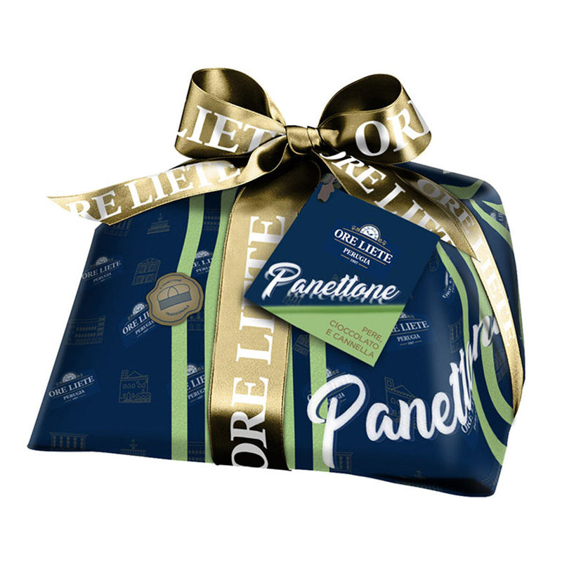 Italian Panettone with Pear, Chocolate and Cinnamon by Ore Liete, 1.7 lb (750 g)