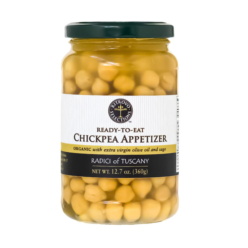 Radici of Tuscany Organic Chickpeas with Sage in Extra Virgin Olive Oil, 12.7 oz (360 g)
