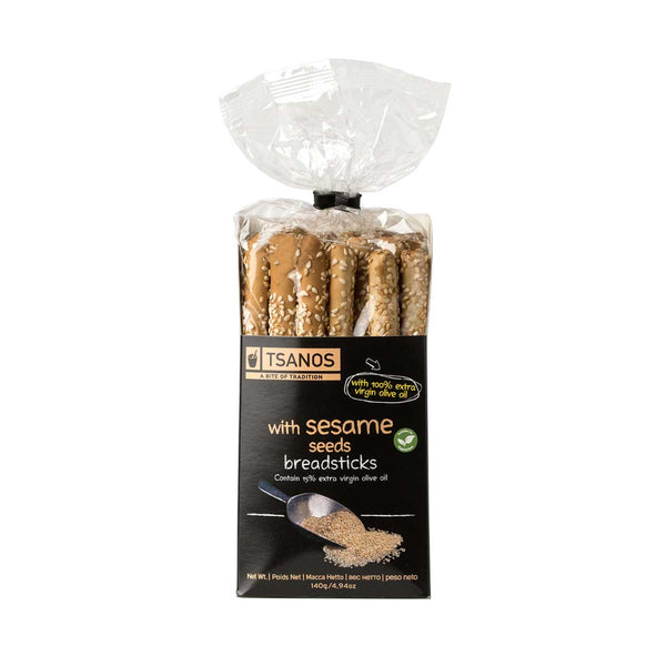 Sesame Seed Breadsticks, Vegan by Tsanos, 4.2 oz (120 g)