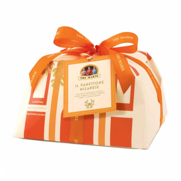 Milanese Panettone with Raisins & Candied Citrus Fruits, Hand-Wrapped by Tre Marie, 35.3 oz (1000 g)