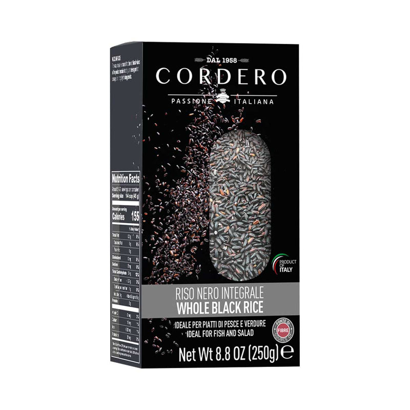 Venere Black Rice x 12 by Cordero, 12 x 8.8 oz (250 g)
