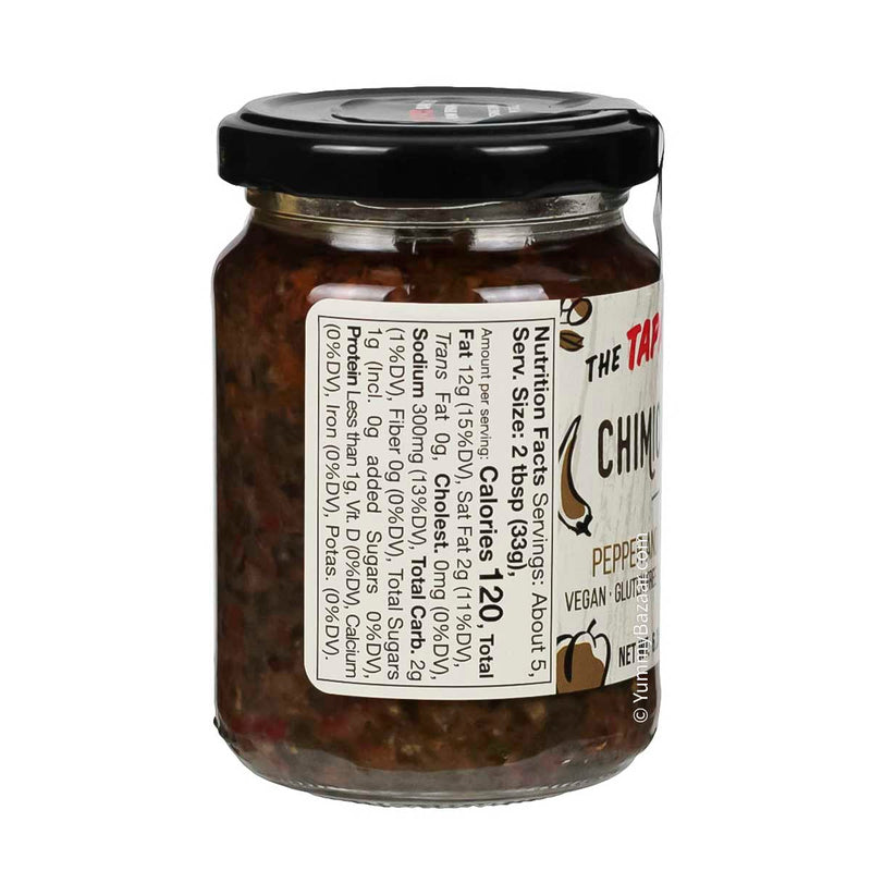 Spanish Pepper and Chili Sauce Chimichurri by The Tapas Sauces, Vegan, Gluten Free, 6.4 oz (180 g)