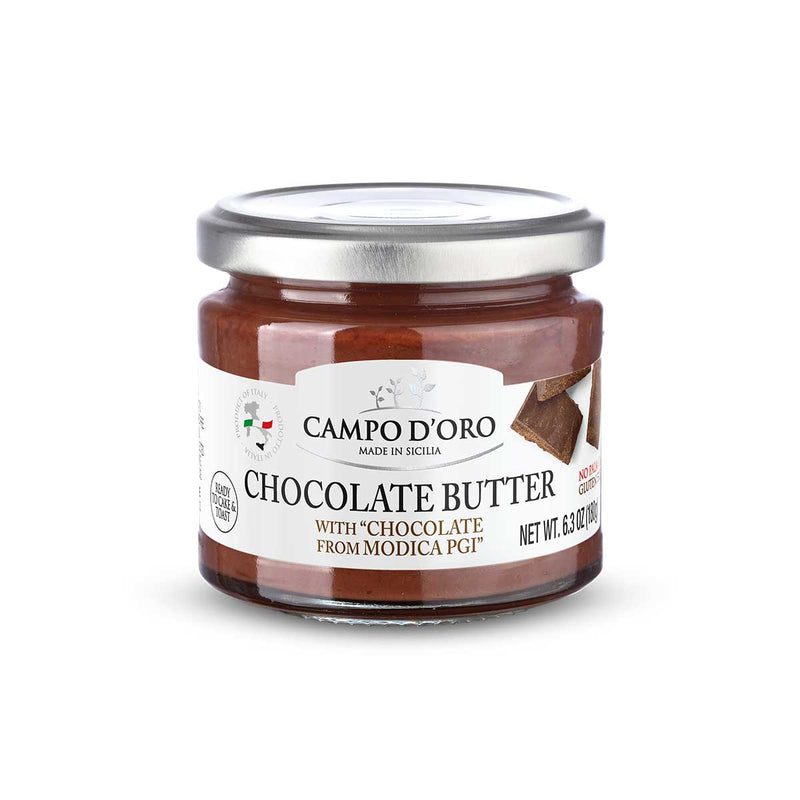 Chocolate Butter with Chocolate from Modica PGI by Campo d’Oro, 6.3 oz (180 g)