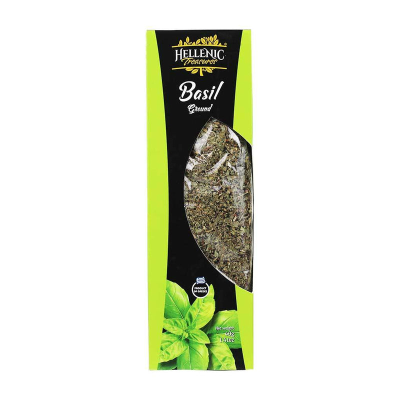 Ground Basil from Greece by Hellenic Treasures, 1.41 oz (40 g)