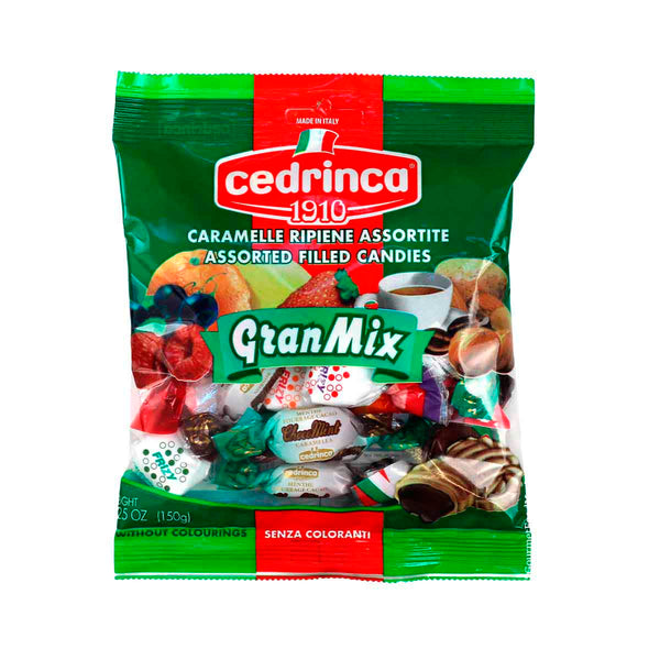 Italian GranMix Assorted Filled Hard Candies by Cedrinca, 5.3 oz (150 g)