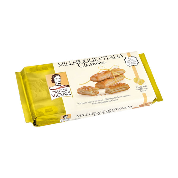 Matilde Vicenzi Classic Puff Pastry Sticks Millefoglie, 4.4 oz (125 g)
