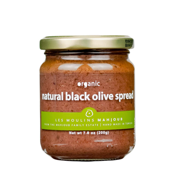 Organic Black Olive Spread by Les Moulins Mahjoub, 7 oz (200 g)