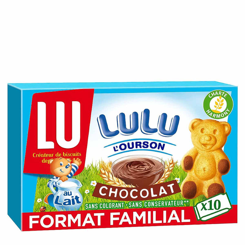 LU Lulu L'Ourson Sponge Cakes with Milk Chocolate Filling, Family Size, 10.6 oz (300 g)