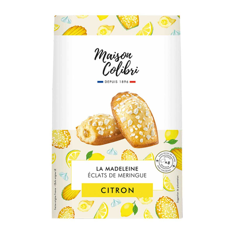 Maison Colibri French Lemon Madeleines with Meringue Shards, 8.5 oz (240 g)
