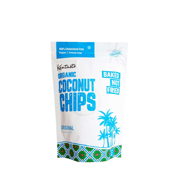 Organic & Vegan Original Coconut Chips by Kentaste, 1.4 oz (40 g)