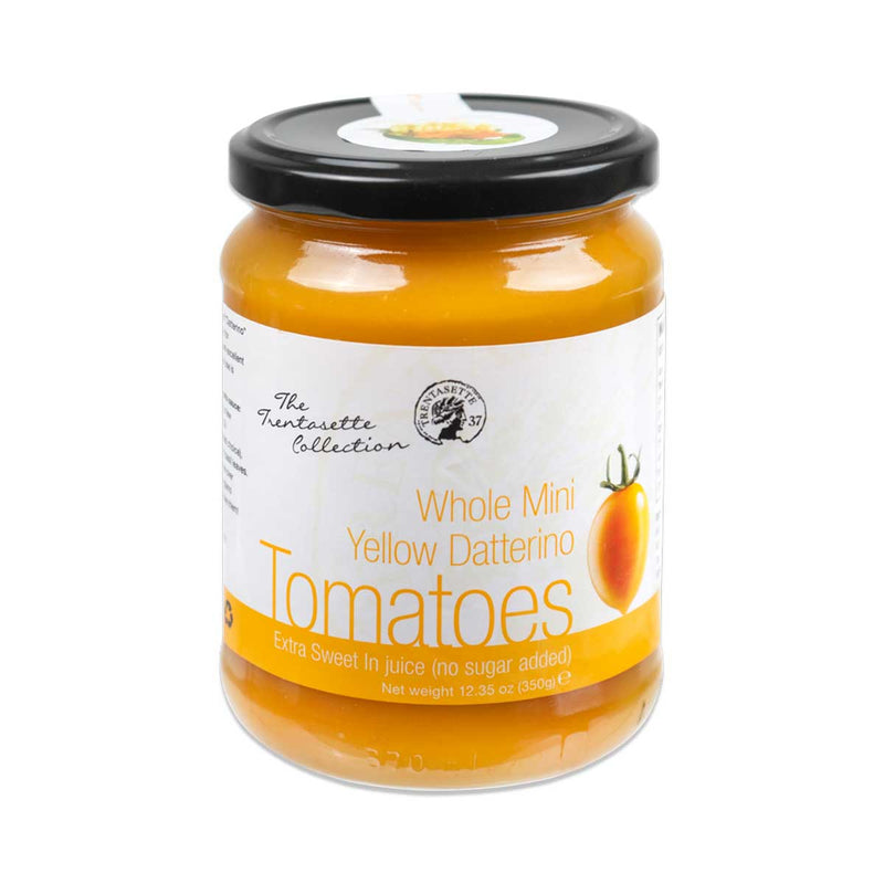 Trentasette Yellow Datterino Tomato in Juice, No Sugar Added, 12.35 oz (350 g)