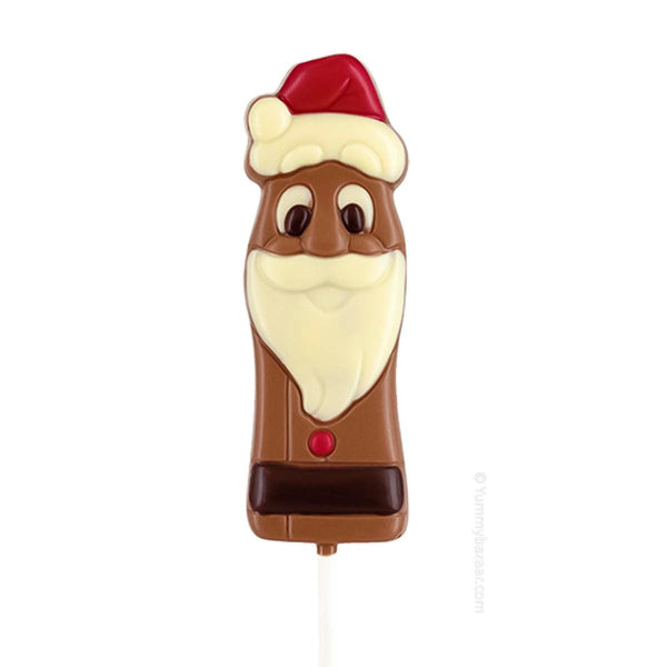 Milk Chocolate Santa Claus Lollipop by Belfine, 0.8 oz (23 g)