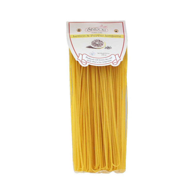 Lemon & Pepper Linguine Pasta by Sbiroli, 8.8 oz (250 g)