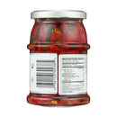 A jar of Colavita Hot Chili Peppers in Extra Virgin Olive Oil, showing the peppers and the Nutrition Facts label.