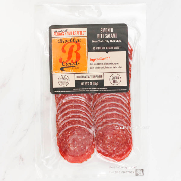 Sliced Smoked Beef Salami by Brooklyn Cured, 3 oz (85 g)