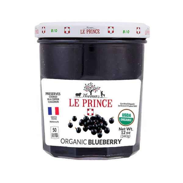 Thomas Le Prince Organic Blueberry Preserve, 12 oz (340 g)
