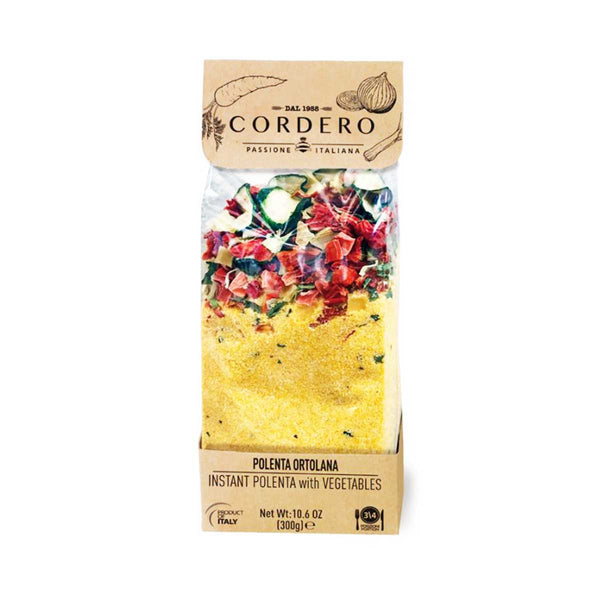Instant Polenta with Vegetables by Cordero, 10.58 oz (300 g)