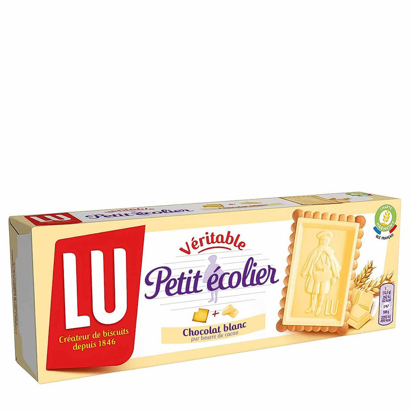 LU Petit Ecolier Biscuits Coated with White Chocolate, 5.3 oz (150 g)