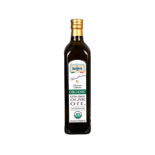Organic Extra Virgin Olive Oil, Cold Pressed by Barbiero, 25.4 fl oz (750 ml)