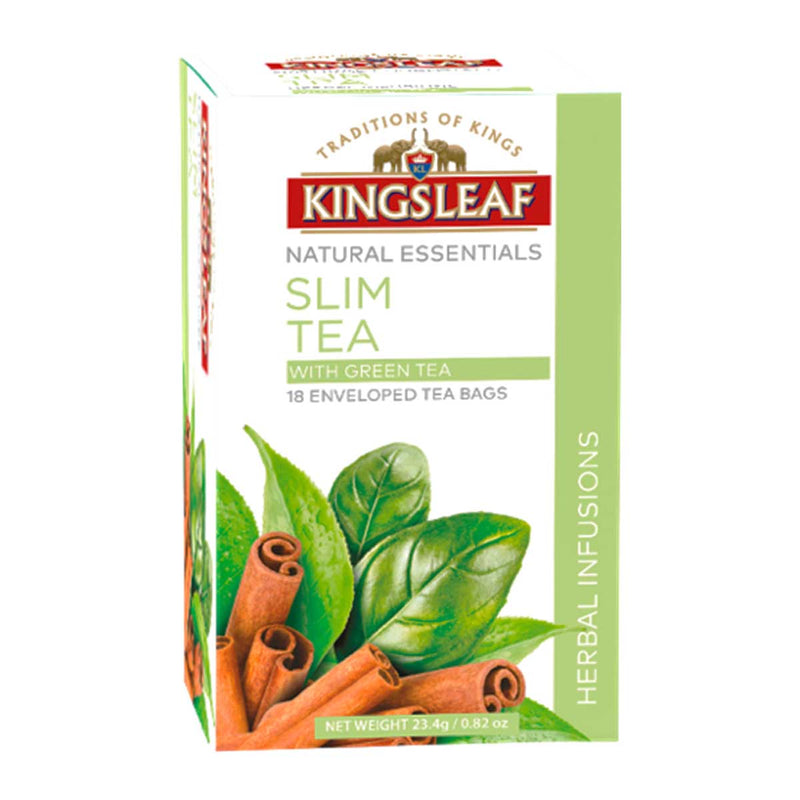 Green Slim Ceylon Tea, 18 Bags by Kingsleaf, 6 x 0.8 oz (23.4 g)