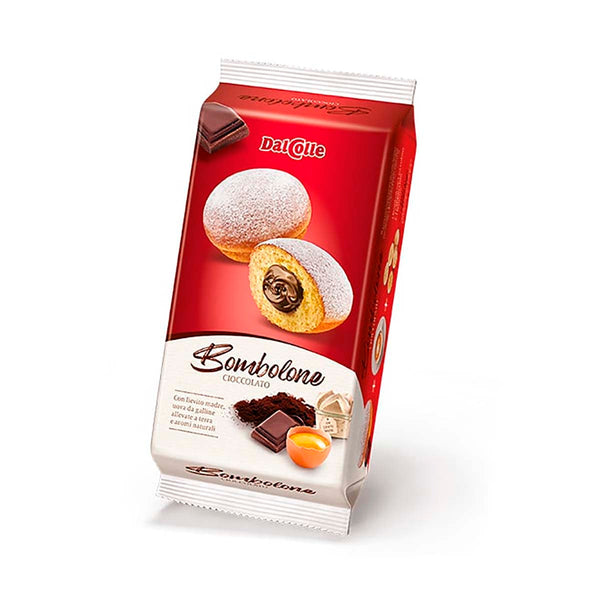 Bombolone Italian Doughnuts with Chocolate Cream Filling by Dal Colle, 7.4 oz (210 g)