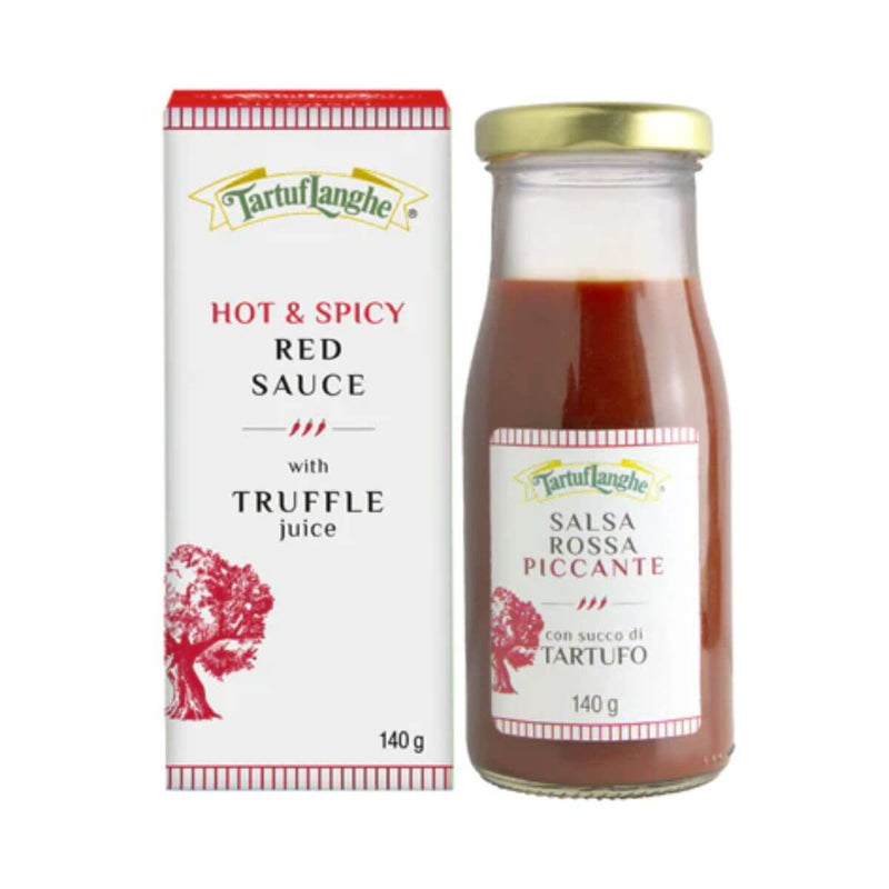 Tartuflanghe Italian Hot and Spicy Red Sauce with Truffle Juice, 4.94 oz (140 g)
