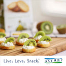 Asturi Black and Green Olive Bruschettini Toasts, 4.2 oz (120 g)