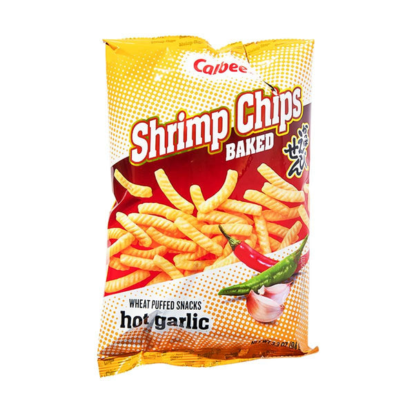 Calbee Hot Garlic Shrimp Chips, 3.3 oz (93.5534 g)