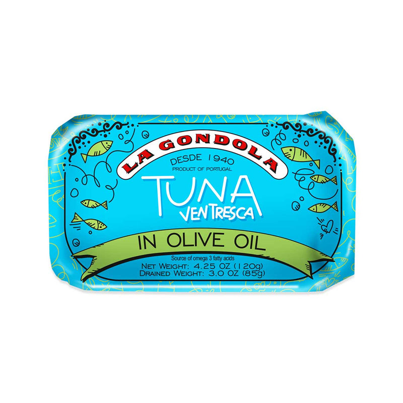 Tuna Belly Ventresca in Olive Oil from Portugal by La Gondola, 4.23 oz (120 g)
