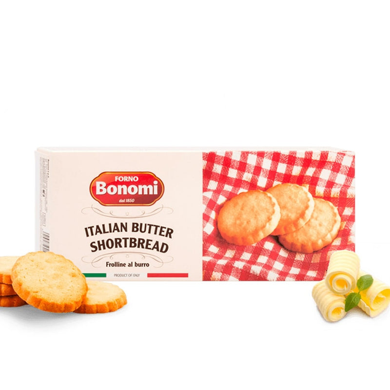 Bonomi Italian Butter Shortbread Round Biscuits, 5.3 oz (150 g)