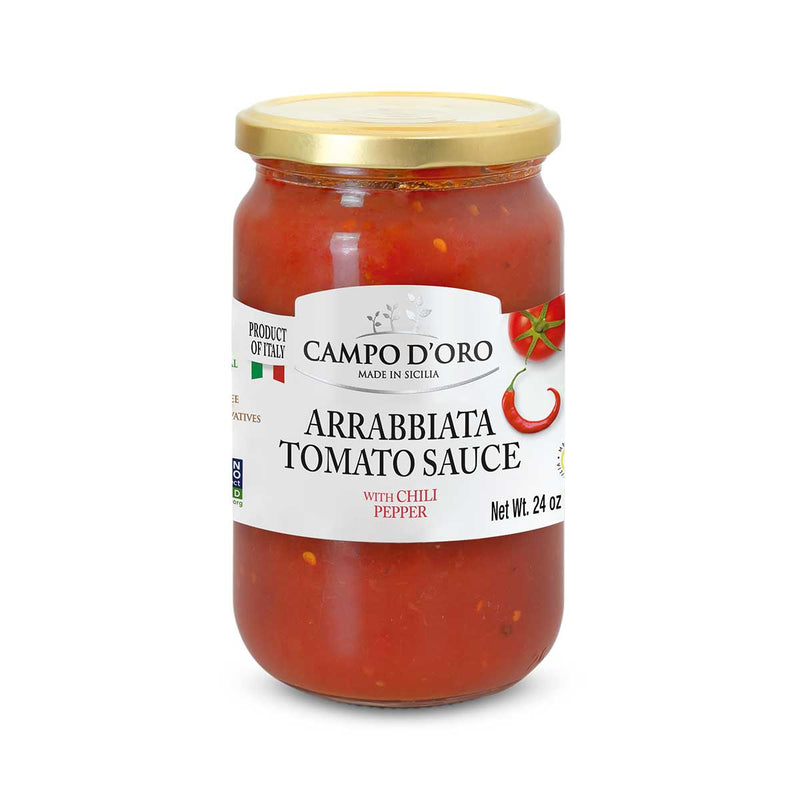 Arrabbiata Tomato Sauce by Campo d’Oro, 24 oz (680 g)