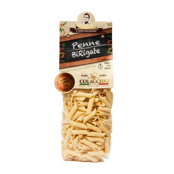 Italian Penne Birigate Pasta by Colacchio, 17.6 oz (500 g)