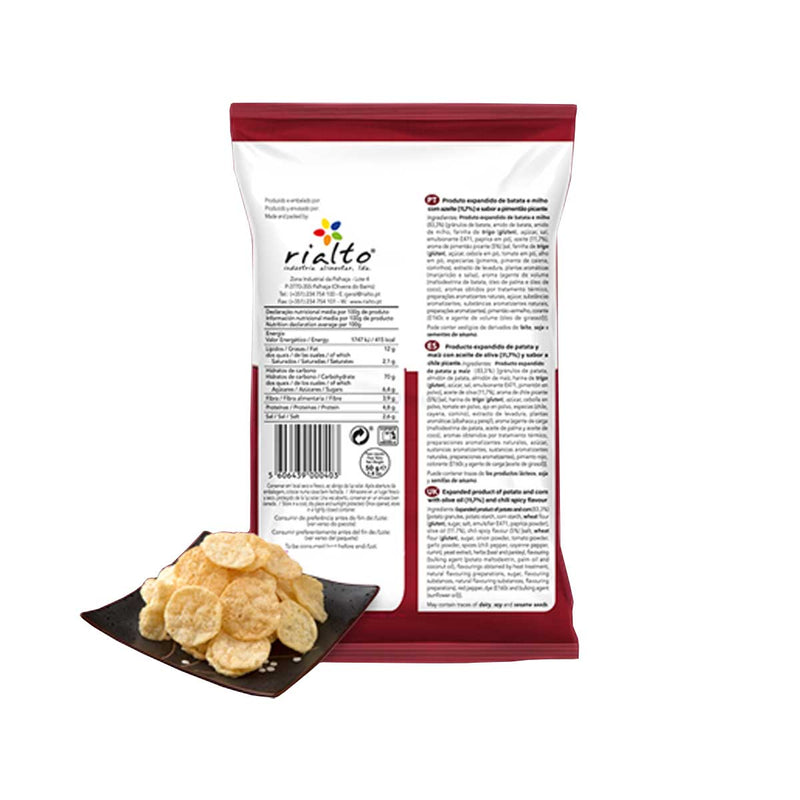 Chili Popped Chips Craccks by Rialto, 1.8 oz (50 g)