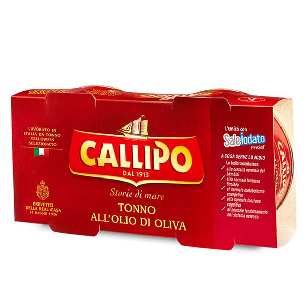 2-Can Large Callipo Solid Light Yellowfin Tuna in Olive Oil, 5.6 oz x 2