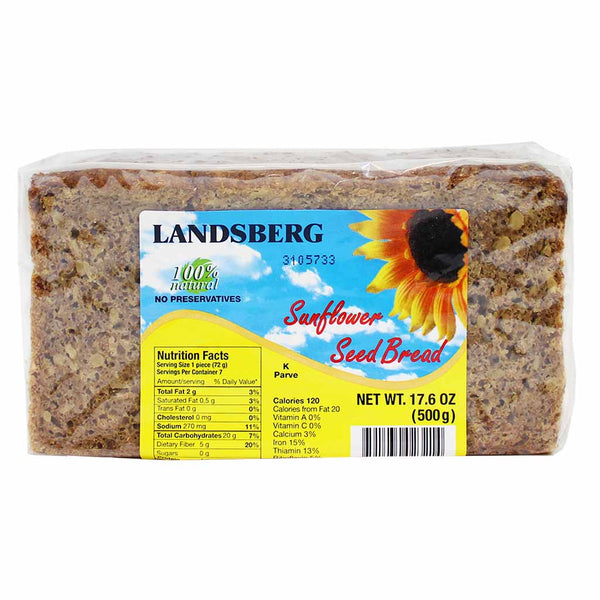 German Sunflower Seed Bread by Landsberg, 17.6 oz (500 g)