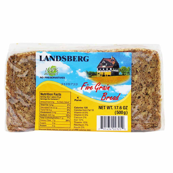 German Five Grain Bread by Landsberg, 17.6 oz (500 g)