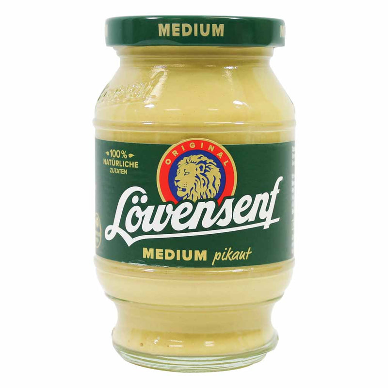 Lowensenf Medium Hot Mustard, 8.7 fl oz (250 ml)