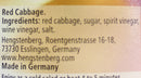 Hengstenberg German Red Cabbage Rotkohl, 24 oz (680 g)